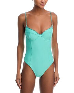 ���C�~�[ �u���b�N ���f�B�[�X �A���_�[�E�F�A �u���W���[ Ramy Brook Jayda Braided Swimsuit Seaglass