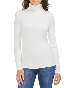 �X���[�h�b�c ���f�B�[�X �g�b�v�X �V���c ���b�N�l�b�N Three Dots Mock Neck Top Snowhite �z���C�g