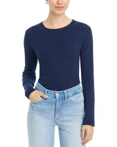 �X���[�h�b�c ���f�B�[�X �g�b�v�X �V���c Three Dots Long Sleeve Top Navy �l�C�r�[