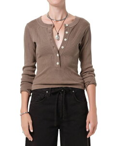 �V�`�Y���Y �I�u �q���[�}�j�e�B ���f�B�[�X �g�b�v�X T�V���c Citizens of Humanity Varra Henley Tee Cocoa �R�R�A