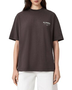 �I�[���Z�C���c ���f�B�[�X �g�b�v�X T�V���c ALLSAINTS Underground Etta Tee Bottle Brown �u���E��