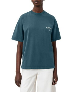 �I�[���Z�C���c ���f�B�[�X �g�b�v�X T�V���c ALLSAINTS Underground Etta Tee Dark Slate �X���[�g