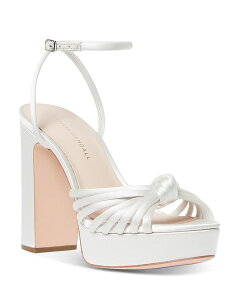 ���t���[ �����_�� ���f�B�[�X �V���[�Y �T���_�� �v���b�g�t�H�[�� �q�[�� Loefflerandall Women's Rivka Platform High Block Heel Sandals Cream �N���[��
