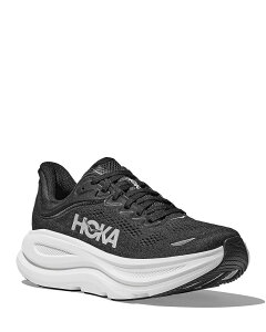 �z�J�I�l�I�l ���f�B�[�X �V���[�Y �X�j�[�J�[ HOKA Women's Bondi 9 Running Sneakers Black/White �z���C�g
