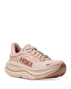 �z�J�I�l�I�l ���f�B�[�X �V���[�Y �X�j�[�J�[ HOKA Women's Bondi 9 Running Sneakers Rose Latte/Rose Cream �N���[��