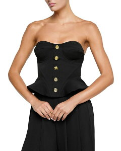 ���W�����X ���f�B�[�X �g�b�v�X �V���c L'AGENCE Anna Structured Peplum Corsetop Black �u���b�N