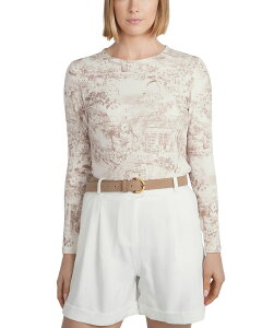�|�C���g ���f�B�[�X �g�b�v�X �V���c �v�����g �h�J Point Embroidered Bird Printop Iced Coffee Print �R�[�q�[