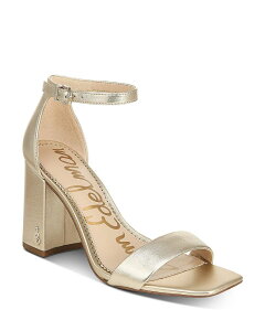 �T���G�f���}�� ���f�B�[�X �V���[�Y �T���_�� �q�[�� Sam Edelman Women's Daniella Strappy High-Heel Sandals Gold Metallic Leather �S�[���h