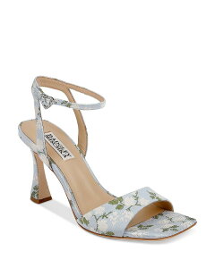 �o�b�W�F���[�~�V���J ���f�B�[�X �V���[�Y �T���_�� �q�[�� Badgley Mischka Women's Cady Square Toe Higheel Sandals Mist Fab