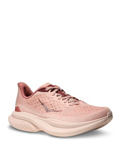 �z�J�I�l�I�l ���f�B�[�X �V���[�Y �X�j�[�J�[ HOKA Women's Mach 6 Low Top Sneakers Rose Latte/Blush �u���b�V��