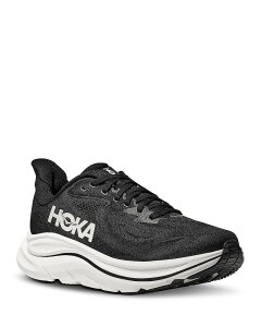 �z�J�I�l�I�l ���f�B�[�X �V���[�Y �X�j�[�J�[ HOKA Women's Clifton 10 Sneakers Black/White �z���C�g