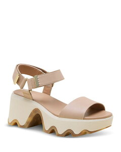 �\���� ���f�B�[�X �V���[�Y �T���_�� �v���b�g�t�H�[�� Sorel Women's KINETIC AURA Y Straplatform Sandals Honest Beige �x�[�W��
