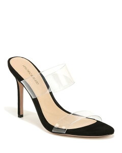 ���F���j�J �x�A�[�h ���f�B�[�X �V���[�Y �T���_�� �q�[�� Veronica Beard Women's Asha Slip On Higheel Sandals Black/Clear �u���b�N