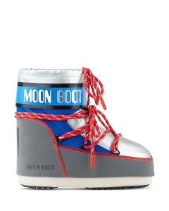 ���[���u�[�c ���f�B�[�X �V���[�Y �u�[�c�E���C���u�[�c Moon Boot Unisex MB Icon Low Space Racing Bootsilver/Blue �u���[