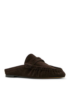 �X�e�B�[�u �}�f�� ���f�B�[�X �V���[�Y �T���_�� ���[�t�@�[ STEVE MADDEN Women's Rafe Penny Loafer Mules Chocolate Brown Suede �u���E��