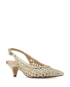 �h�i���h�v���l�[�� ���f�B�[�X �V���[�Y �p���v�X ���U�[ Donald Pliner Women's Risha Leather Slingback Pumps Gold �S�[���h