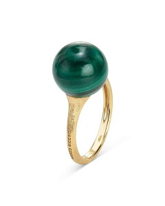 �}���R �r�`�F�S ���f�B�[�X �A�N�Z�T���[ �����O Marco Bicego 18K Yellow Gold Africa Malachite Stone Ringreen/Gold �O���[��