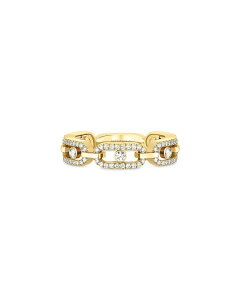 ���V�J ���f�B�[�X �A�N�Z�T���[ �����O Messika 18K Yellow Gold Move Link Diamond Pav Chain Ringold �S�[���h