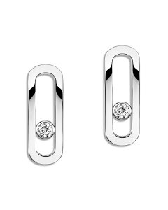 ���V�J ���f�B�[�X �A�N�Z�T���[ �s�A�X�E�C�������O Messika 18K Gold Move Uno Diamond Oval Drop Earrings White Gold �z���C�g