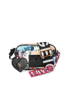�J�[�g�W�F�C�K�[�����h�� ���f�B�[�X �o�b�O �t�����[�� �~�j �R�b�g�� �t�����[ KURT GEIGER LONDON Southbank Mini Floral Cotton Crossbody Camera Bag Charcoal �`���R�[��