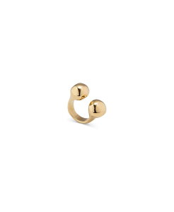 �E�m�f 50 ���f�B�[�X �A�N�Z�T���[ �����O UNOde50 Open Ring with Two Beads Gold �S�[���h
