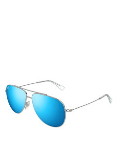 �}�E�C�W�� ���f�B�[�X �A�N�Z�T���[ �T���O���X�E�A�C�E�F�A Maui Jim Hauoli Teardrop Sunglasses 56mm Silver �V���o�[