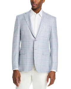 �J�i�[�� �����Y �A�E�^�[ �W���P�b�g�E�u���]�� �R�[�g Canali Siena M lange Plaid Sport Coat Blue �u���[