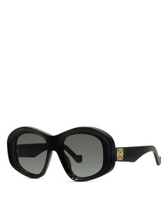 ���G�x ���f�B�[�X �A�N�Z�T���[ �T���O���X�E�A�C�E�F�A Loewe Geometric Sunglasses 51mm Shiny black smoke �u���b�N