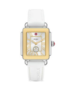 �~�b�V�F�� ���f�B�[�X �A�N�Z�T���[ �r���v MICHELE Deco Mid Sport Watch 29mm x 31mm White/White �z���C�g