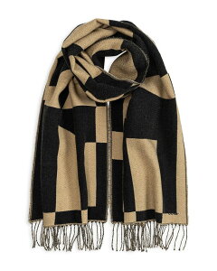 �G�R�[ ���f�B�[�X �A�N�Z�T���[ �}�t���[�E�X�g�[���E�X�J�[�t Echo Geo Double Face Jacquard Scarf Black �u���b�N