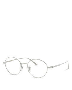 �I���o�[�s�[�v���Y ���f�B�[�X �A�N�Z�T���[ �T���O���X�E�A�C�E�F�A Oliver Peoples Oval Blue Light Sunglasses 50mm Silver �V���o�[