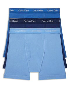 �J���o���N���C�� �����Y �A���_�[�E�F�A �{�N�T�[�p���c �R�b�g�� Calvin Klein Cotton Boxer Briefs Pack of 3 Blue/Light Blue/Navy �l�C�r�[
