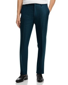 ���B���X �����Y �{�g���X �J�W���A���p���c �E�[�� �V���N ���l�� Vince Wool Silk & Linen M lange Suit Pants Denim Blue �f�j��