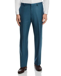 ���B���X �����Y �{�g���X �J�W���A���p���c �E�[�� �V���N ���l�� Vince Wool Silk & Linen M lange Suit Pants Teal �e�B�[��