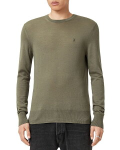 �I�[���Z�C���c �����Y �A�E�^�[ �j�b�g�E�Z�[�^�[ ���M�����[�t�B�b�g �E�[�� ALLSAINTS Mode Regular Fit Merino Wool Sweater Dusky Green �O���[��