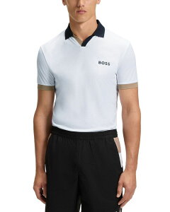 �{�X �����Y �g�b�v�X �|���V���c �X�����t�B�b�g BOSS Palle Toc Slim Fit Short Sleeve Polo Shirt White �z���C�g