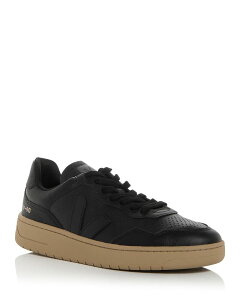 ���F�W�� �����Y �V���[�Y �X�j�[�J�[ ���U�[ VEJA Men's V-90 Low Top Leather Sneakers Black �u���b�N