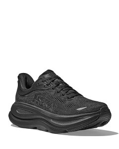 �z�J�I�l�I�l �����Y �V���[�Y �X�j�[�J�[ ���[�X HOKA Men's Bondi 9 Lace Up Running Sneakers Black �u���b�N