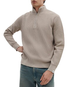 ���O�A���h�{�[�� �����Y �A�E�^�[ �j�b�g�E�Z�[�^�[ �n�[�t�W�b�v rag & bone Caden Washed Quarter Zip Sweater Taupe �g�[�v
