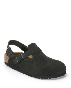 �r���P���V���g�b�N �����Y �V���[�Y �T���_�� Birkenstock Men's Tokio Slingback Clogs Black Suede �u���b�N