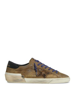 �S�[���f���O�[�X �����Y �V���[�Y �X�j�[�J�[ �X�G�[�h Golden Goose Unisex Super Star Waxed Suede Sneakers Brown Black �u���b�N