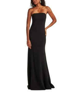 �^�_�V�V���[�W ���f�B�[�X �g�b�v�X �����s�[�X Tadashi Shoji Parmer Bow Back Gown Black/Ivory �A�C�{���[