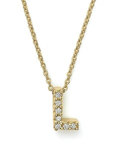 o[gRC fB[X ANZT[ lbNXE`[J[Ey_ggbv [X Roberto Coin 18K Yellow Gold and Diamond Initial Love Letter Pendant Necklace 16" L CG[