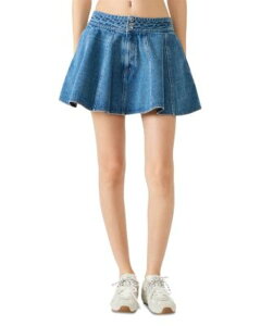 �X�e�B�[�u �}�f�� ���f�B�[�X �{�g���X�J�[�g �f�j�� STEVE MADDEN Lilliany Denim Skirt Aruba Blue �u���[
