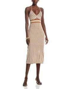 ���C�~�[ �u���b�N ���f�B�[�X �g�b�v�X �����s�[�X Ramy Brook Stevie Dress Coffee Stripe �R�[�q�[