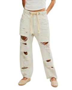 �t���[�s�[�v�� ���f�B�[�X �{�g���X �f�j���p���c �W�[���Y Free People We The Free Moxie Low Slung Pull On Barrel Jeans in Sea Mist Sea Mist