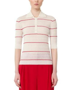 �}�b�N�X�}�[�� ���f�B�[�X �A�E�^�[ �j�b�g�E�Z�[�^�[ Max Mara Studio Mstgallo Sweater White �z���C�g