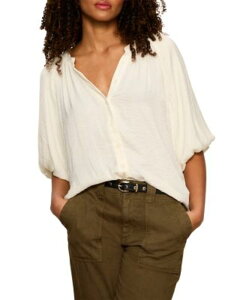 �T���N�`���A���[ ���f�B�[�X �g�b�v�X �V���c �u���E�X Sanctuary Plenty Of Love Bubble Blouse Collagen