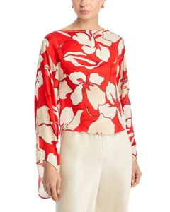 ���C�~�[ �u���b�N ���f�B�[�X �g�b�v�X �V���c Ramy Brook Amanda Top Crimson Floral �N�����]��