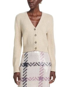 �u�����h���E�}�N�X�E�F�� ���f�B�[�X �A�E�^�[ �J�[�f�B�K�� �V���N Brandon Maxwell Sloane Cashmere Silk Cardigan Marled Oatmeal �I�[�g�~�[��